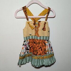 Matilda Jane Choose Your Own Path Halloween Trick Or Treat Knot Top Girls Size 2